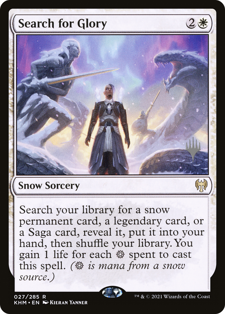 Search for Glory (PPKHM-27P) - Kaldheim Promos: (snow) Foil