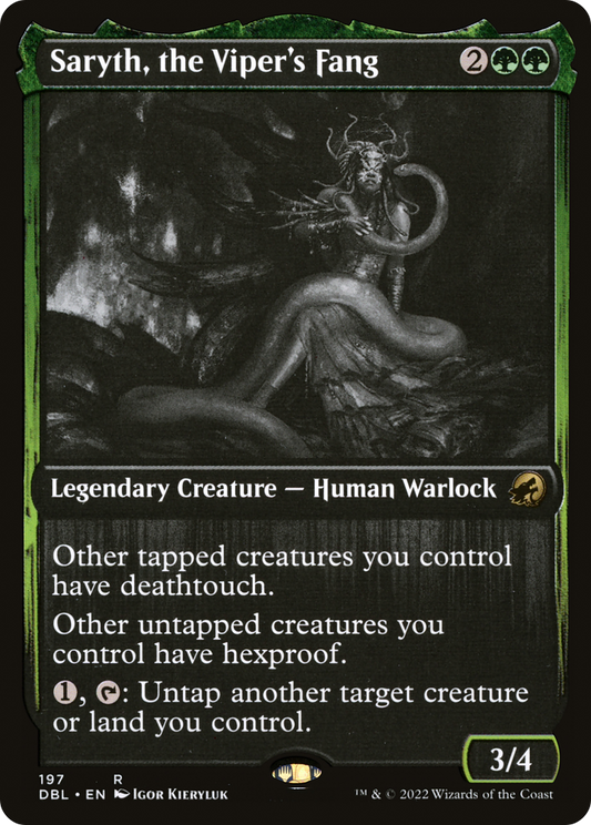 Saryth, the Viper's Fang (DBL-197) - Innistrad: Double Feature