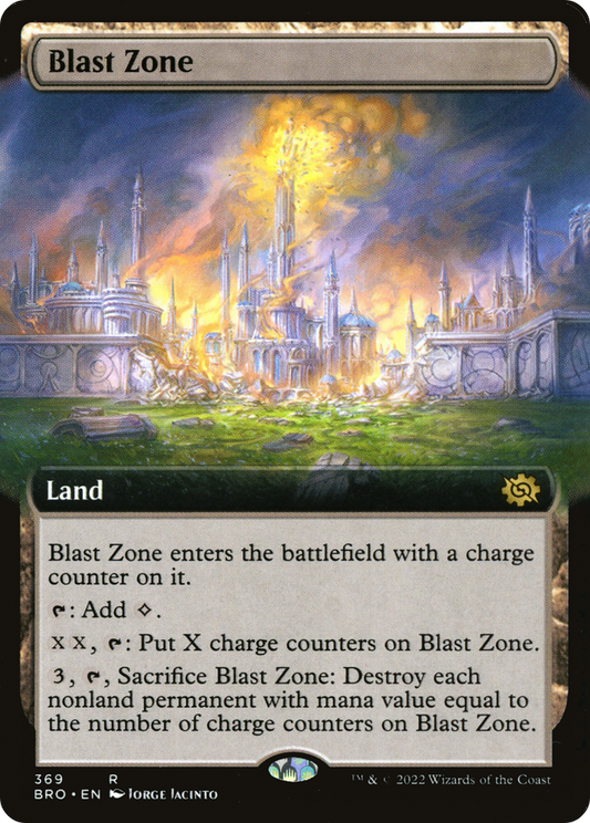 Blast Zone (BRO-369) - The Brothers' War: (Extended Art) Foil
