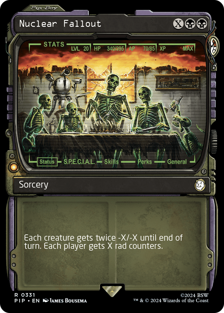 Nuclear Fallout (PIP-331) - Fallout: (Showcase) Foil