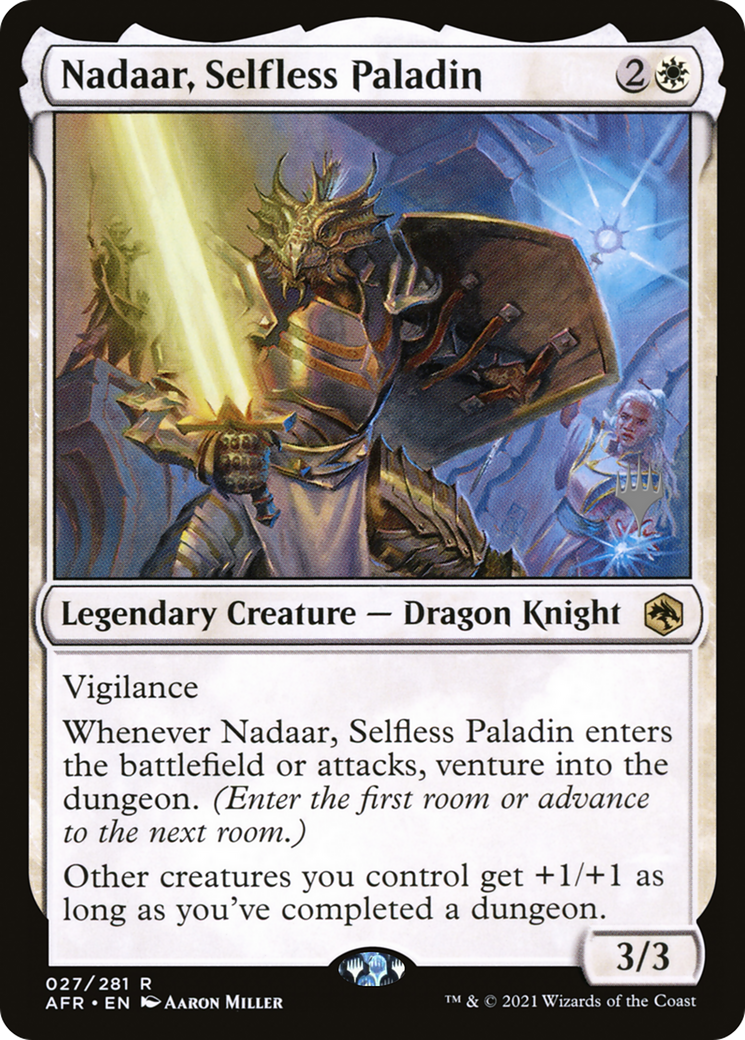 Nadaar, Selfless Paladin (PPAFR-027) - Adventures in the Forgotten Realms Promos