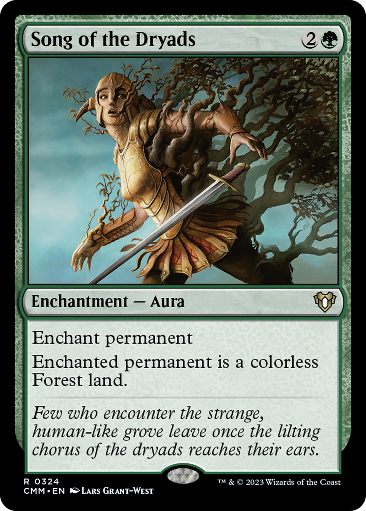 Song of the Dryads (CMM-324) - Commander Masters Foil