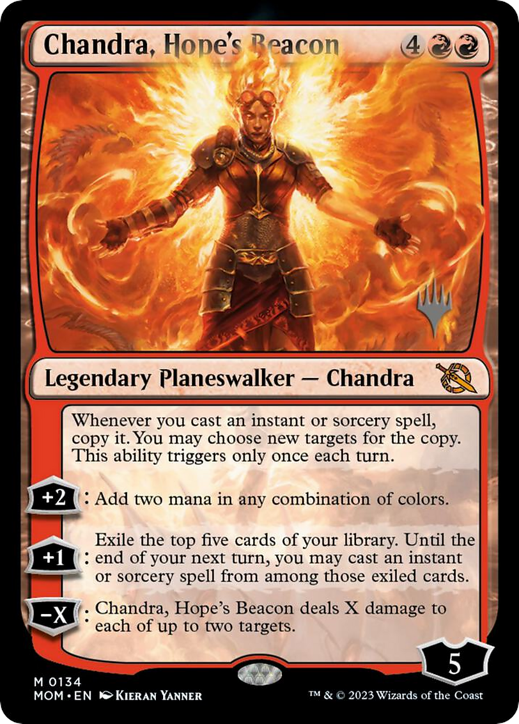 Chandra, Hope's Beacon (PPMOM-134) - March of the Machine Promos Foil