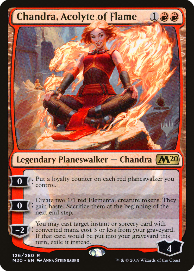 Chandra, Acolyte of Flame (PPM20-126P) - Core Set 2020 Promos Foil