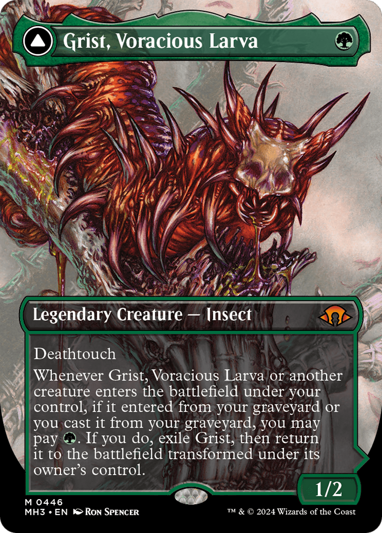 Grist, Voracious Larva // Grist, the Plague Swarm (MH3-446) - Modern Horizons 3 (Borderless)