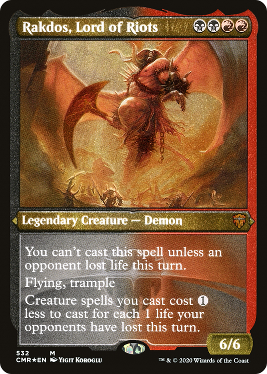 Rakdos, Lord of Riots (CMR-532) - Commander Legends Foil