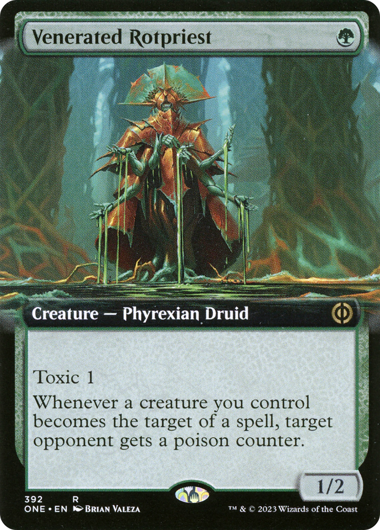 Venerated Rotpriest (ONE-392) - Phyrexia: All Will Be One: (Extended Art)