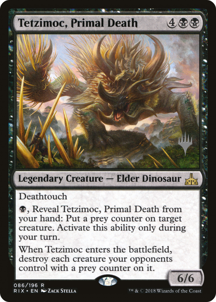 Tetzimoc, Primal Death (PPM20-086) - Rivals of Ixalan Promos