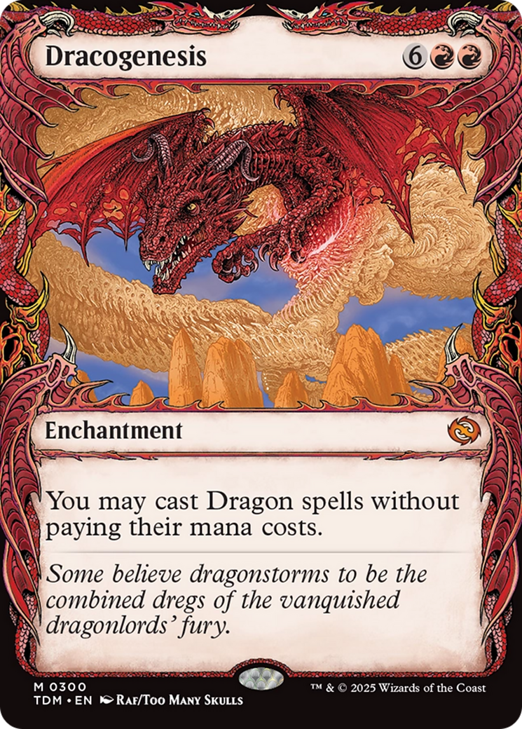 Dracogenesis (TDM-300) - Tarkir: Dragonstorm: (Showcase, enchantment)