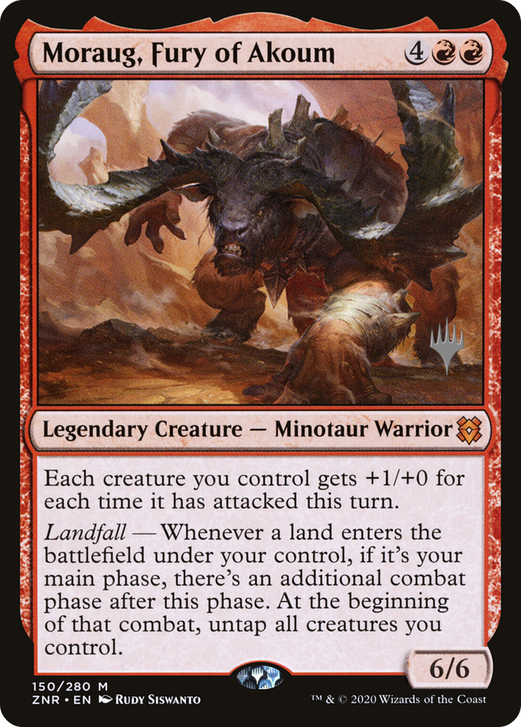 Moraug, Fury of Akoum (PPZNR-150P) - Zendikar Rising Promos