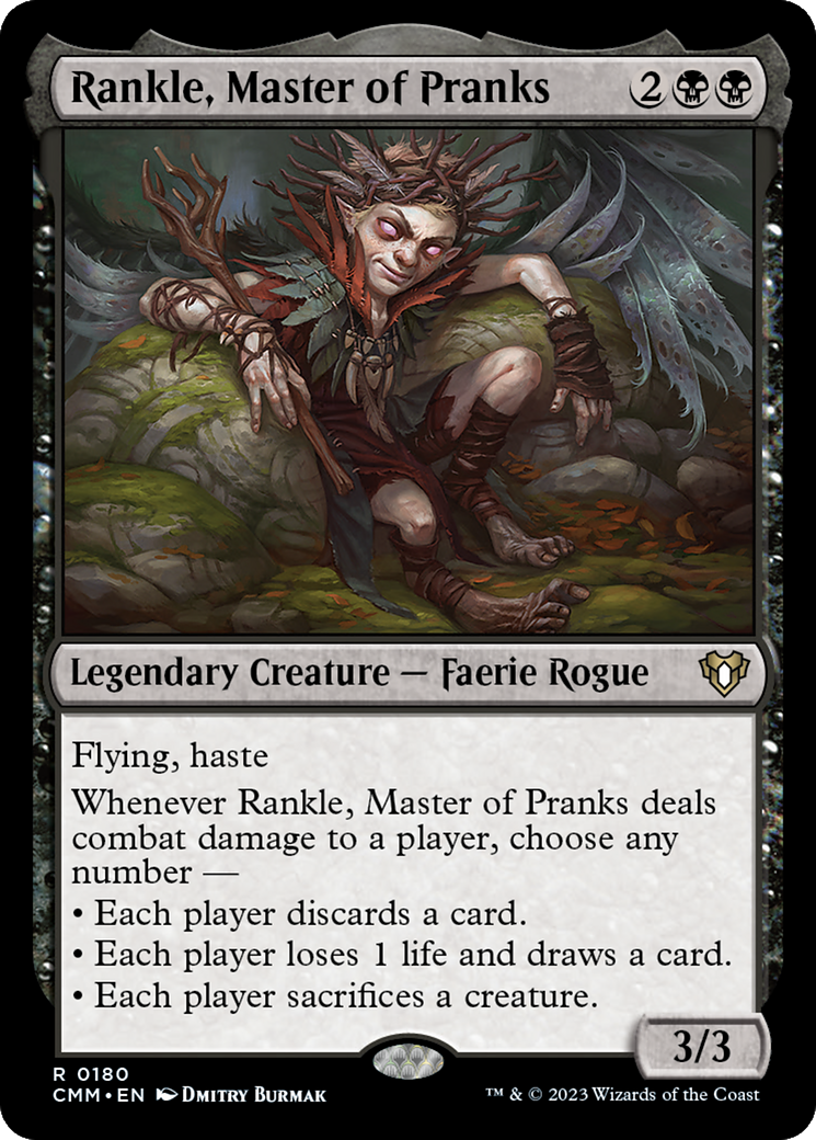 Rankle, Master of Pranks (CMM-180) - Commander Masters Foil