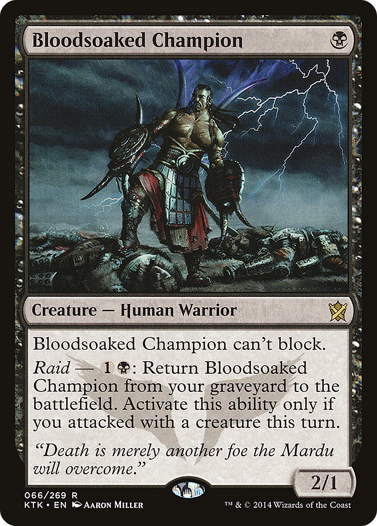 Bloodsoaked Champion (KTK-066) - Khans of Tarkir Foil
