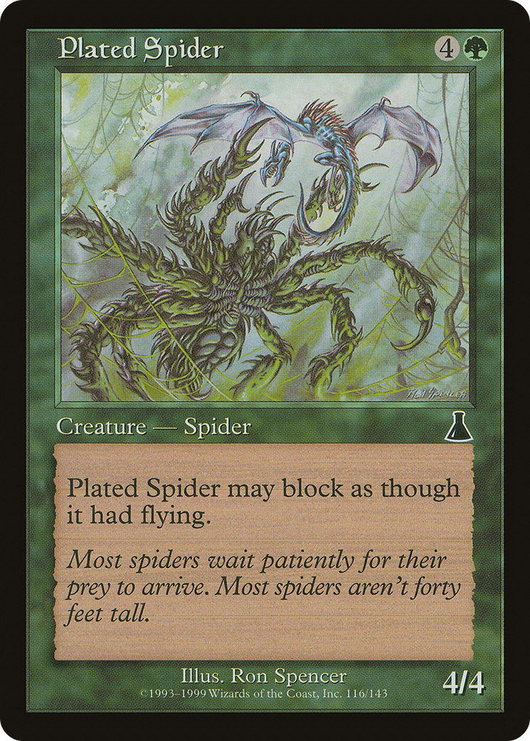 Plated Spider (UDS-116) - Urza's Destiny Foil
