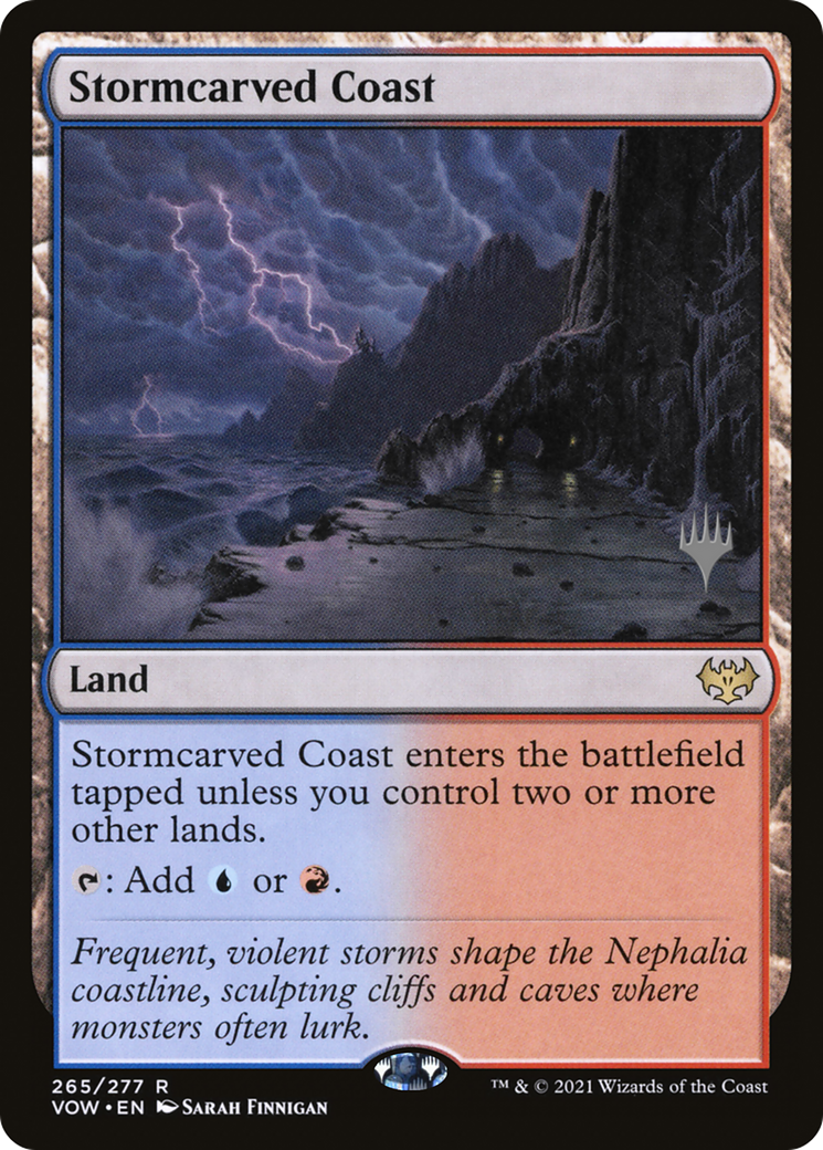 Stormcarved Coast (PPDMU-265P) - Innistrad: Crimson Vow Promos