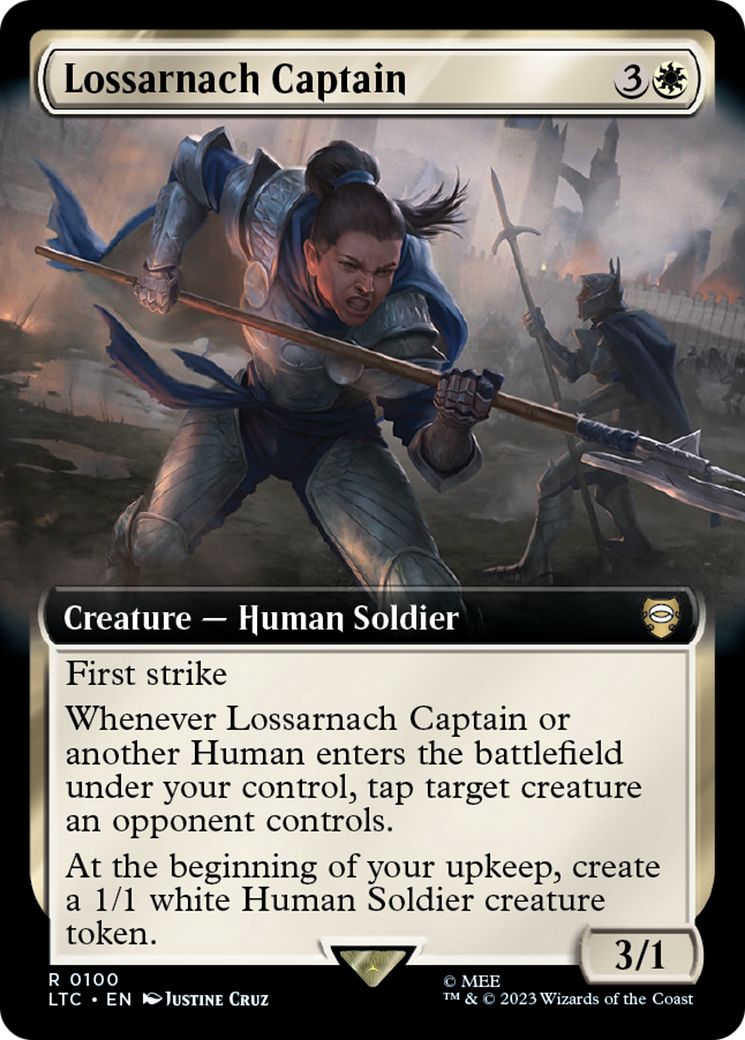 Lossarnach Captain (LTC-100) - Tales of Middle-earth Commander: (Extended Art)