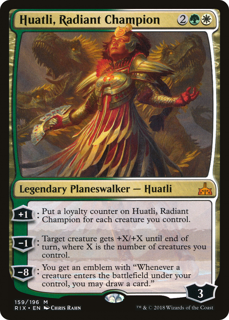 Huatli, Radiant Champion (RIX-159) - Rivals of Ixalan Foil