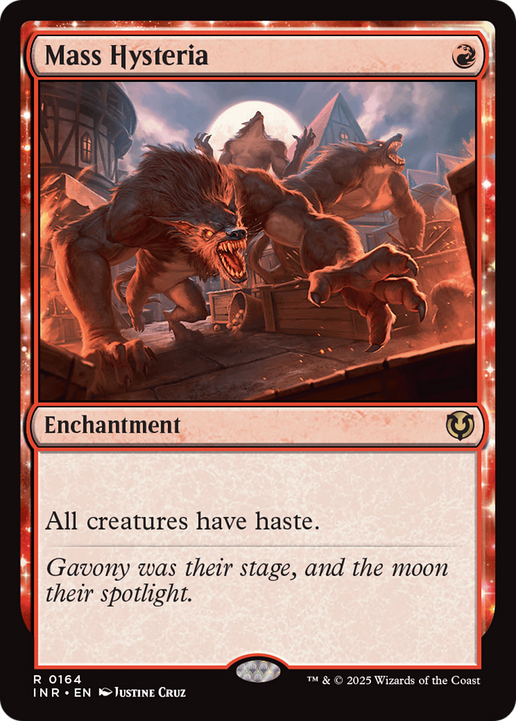 Mass Hysteria (INR-164) - Innistrad Remastered: (enchantment) Foil