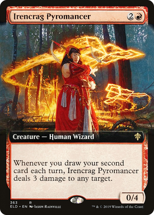 Irencrag Pyromancer (ELD-363) - Throne of Eldraine: (Extended Art) Foil