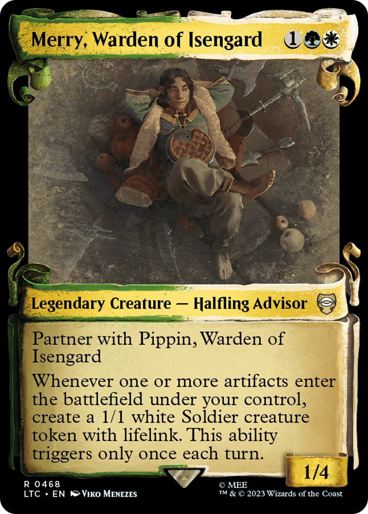 Merry, Warden of Isengard (LTC-468) - Tales of Middle-earth Commander: (Showcase) Foil