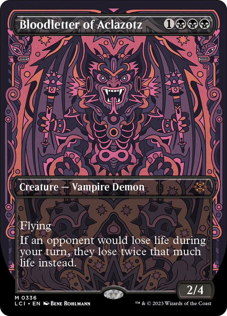 Bloodletter of Aclazotz (LCI-336) - The Lost Caverns of Ixalan (Borderless) Foil