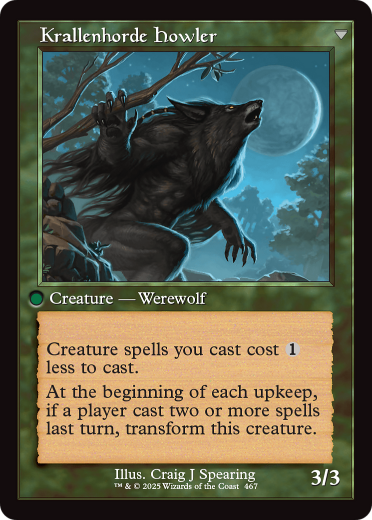 Duskwatch Recruiter // Krallenhorde Howler (INR-467) - Innistrad Remastered Foil