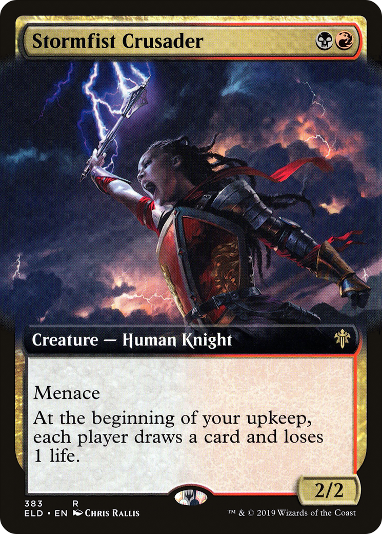 Stormfist Crusader (ELD-383) - Throne of Eldraine: (Extended Art) Foil