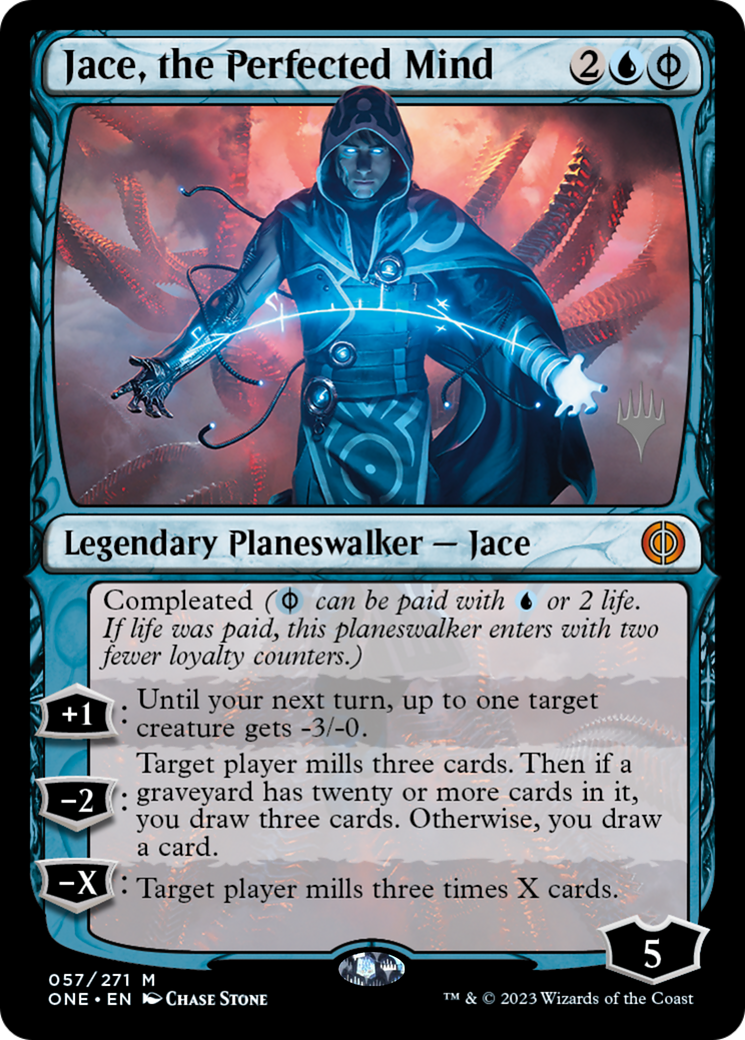Jace, the Perfected Mind (PPONE-57P) - Phyrexia: All Will Be One Promos