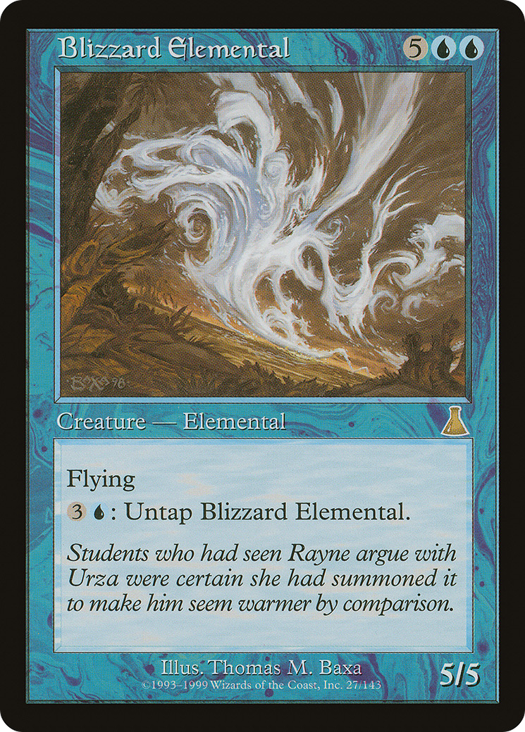 Blizzard Elemental (UDS-027) - Urza's Destiny Foil