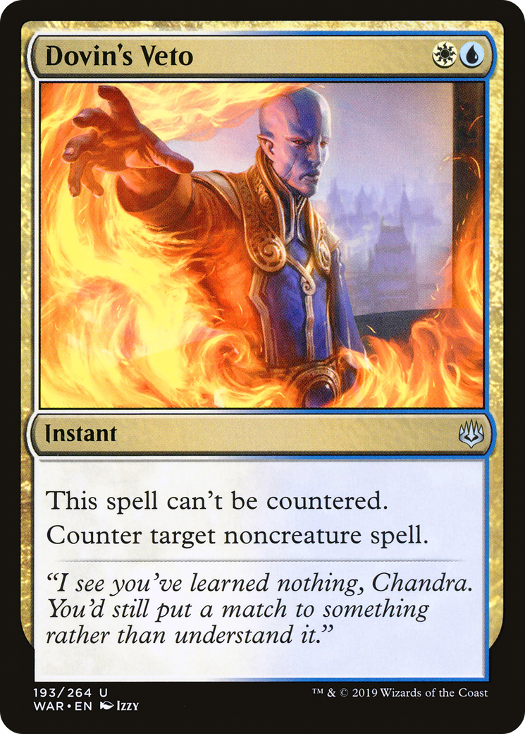 Dovin's Veto (WAR-193) - War of the Spark Foil