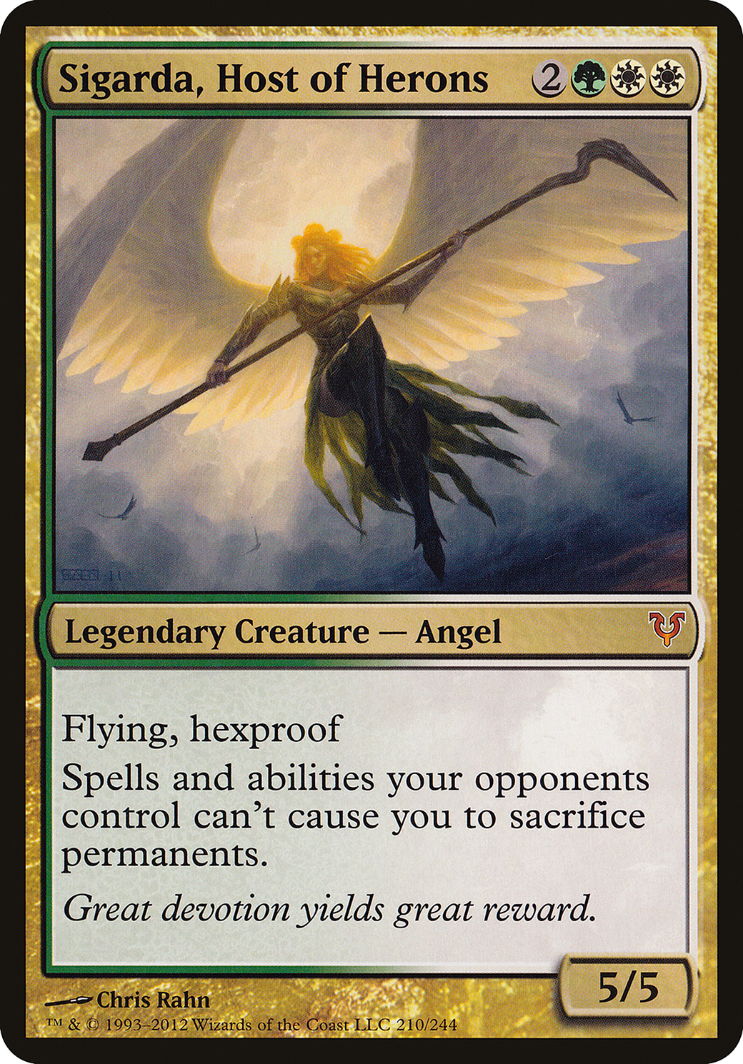 Sigarda, Host of Herons (OVER-210) - Open the Helvault Foil