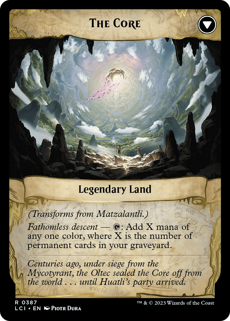 Matzalantli, the Great Door // The Core (LCI-387) - The Lost Caverns of Ixalan: (Extended Art)