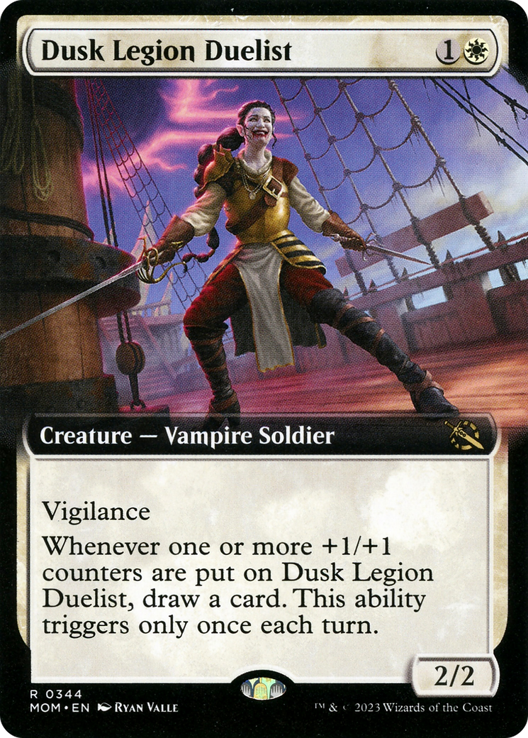 Dusk Legion Duelist (MOM-344) - March of the Machine: (Extended Art) Foil