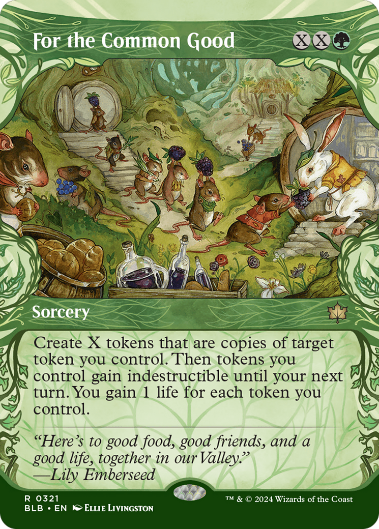 For the Common Good (BLB-321) - Bloomburrow: (Showcase) (Borderless) Foil