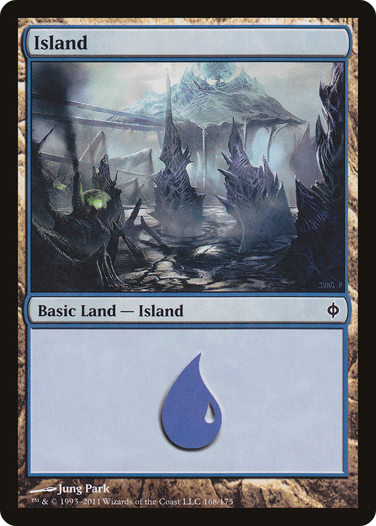 Island (NPH-168) - New Phyrexia Foil