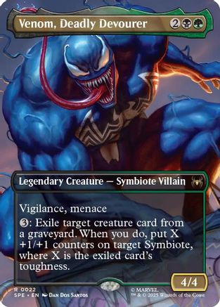 Venom, Deadly Devourer (Borderless) (SPE, MAR-022) - Marvel's Spider-Man: Eternal-Legal Foil
