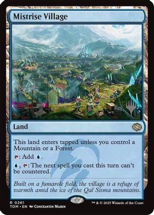 Mistrise Village (PPTDM-261) - Promo Pack: Tarkir: Dragonstorm Foil