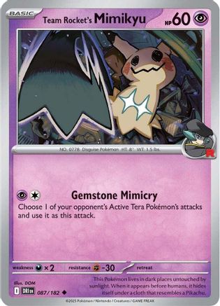 Team Rocket's Mimikyu 087 SV10 Destined Rivals - Uncommon