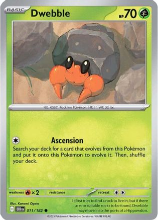 Dwebble 011 SV10 Destined Rivals - Common