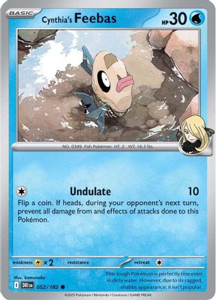 Cynthia's Feebas 052 SV10 Destined Rivals - Common