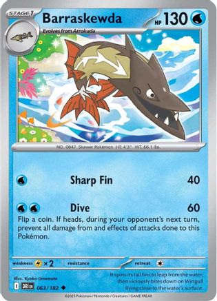 Barraskewda 063 SV10 Destined Rivals - Uncommon