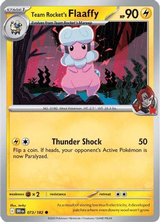Team Rocket's Flaaffy 073 SV10 Destined Rivals - Common