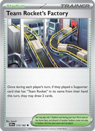 Team Rocket's Factory 173 - Reverse Holofoil SV10 Destined Rivals - Uncommon