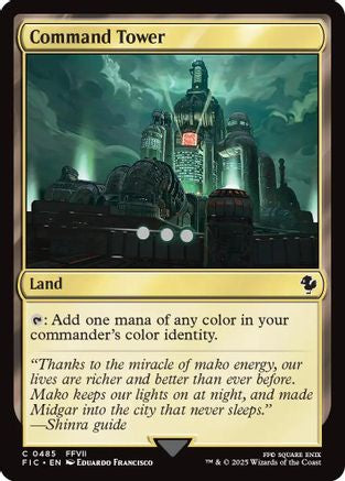 Command Tower (0485) (Surge Foil) (FIC-485) - Commander: FINAL FANTASY Foil