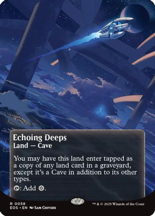 Echoing Deeps (0058) (Borderless) (EOS-058) - Edge of Eternities: Stellar Sights Foil