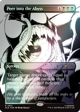 Peer into the Abyss (2021) (Rainbow Foil) (SLD-2021) - Secret Lair Drop Series Foil