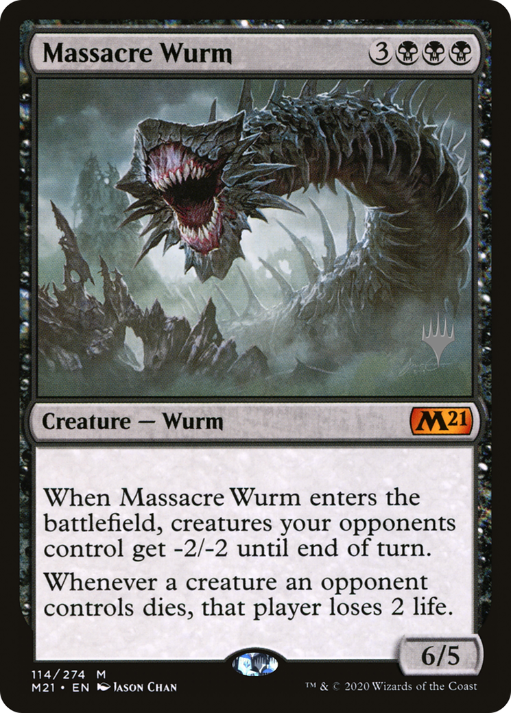 Massacre Wurm (PPM21-114P) - Core Set 2021 Promos