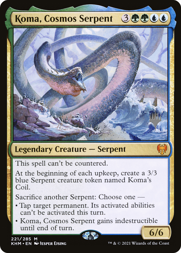 Koma, Cosmos Serpent (PPKHM-221) - Kaldheim Promos Foil