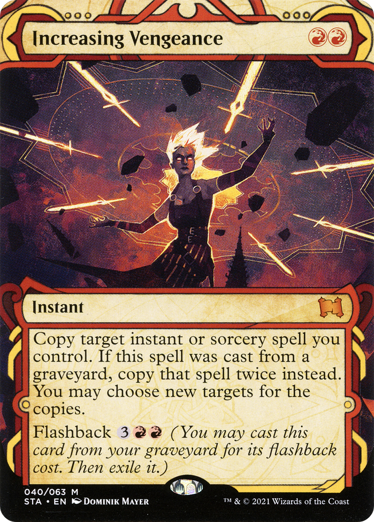 Increasing Vengeance (STA-040) - Strixhaven Mystical Archive: (Showcase) (Borderless)