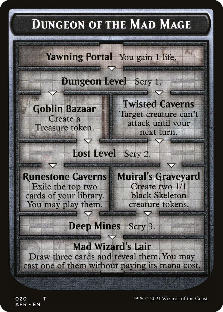 Dungeon of the Mad Mage (OVER-020) - Adventures in the Forgotten Realms Tokens