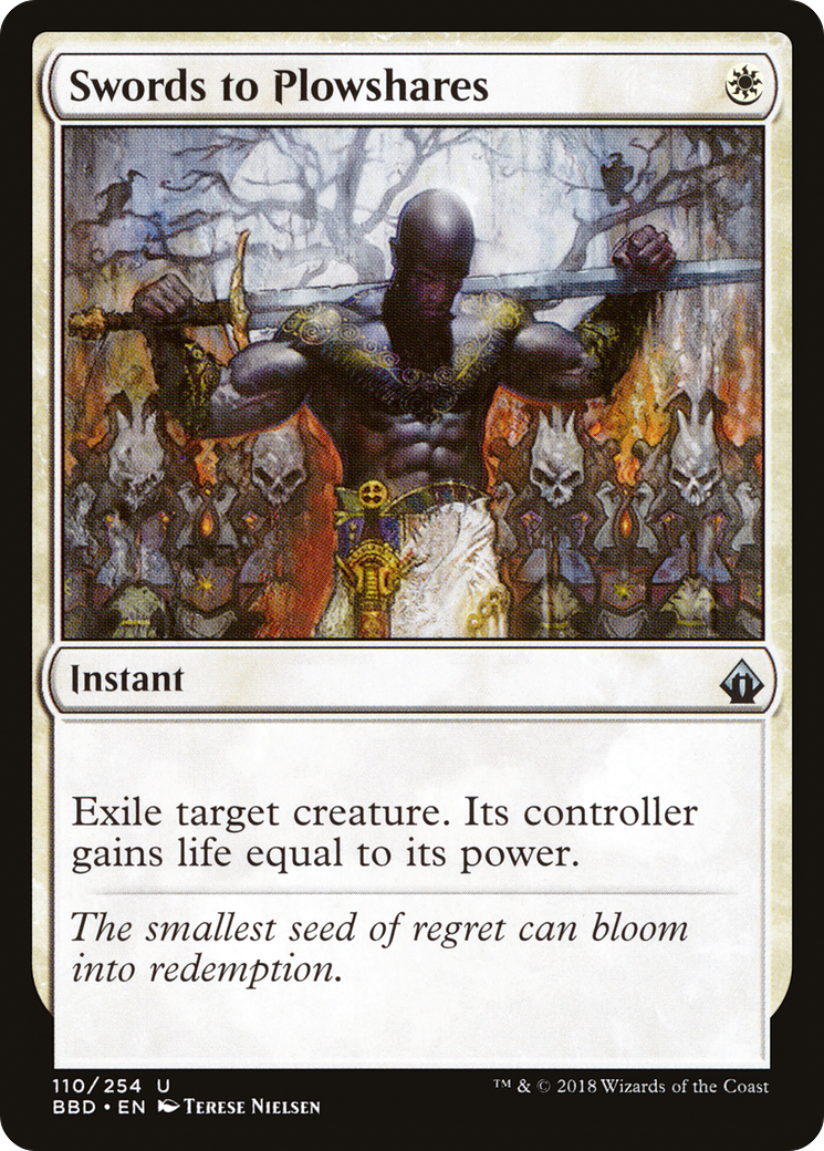 Swords to Plowshares (BBD-110) - Battlebond Foil